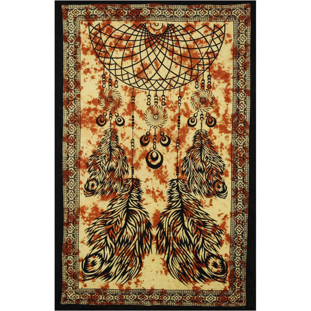 Orange Dreamcatcher Tapestry by Zest For Life
